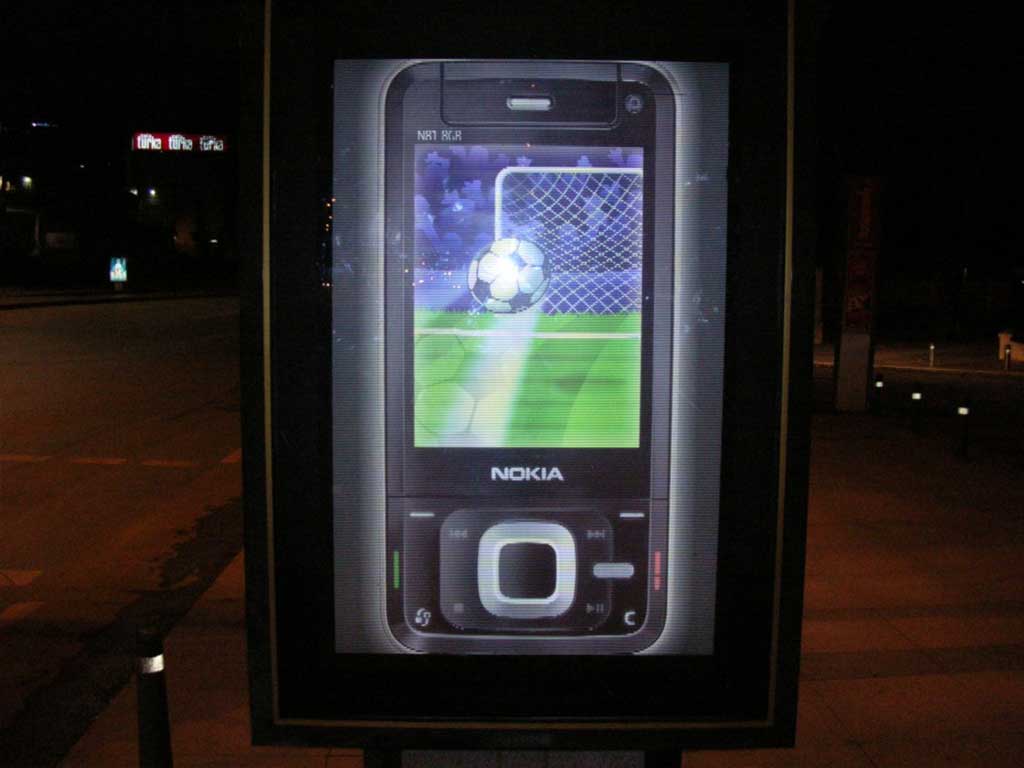 Nokia frame changer panosunda değişen futbol görseli